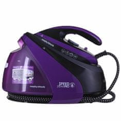 Morphy Richards Morpy Richards AutoClean Speed Steam Pro 1,6 L, keramična podloga, 3000 W, vijolična, sistem proti vodnemu kamnu, avto izklop