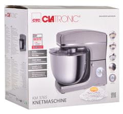 Clatronic Kuhinjski robot Clatronic KM 3765, 1500 W, 10 L, iz nerjavnega jekla, z več kot 8 hitrostmi in funkcijo gnetenja