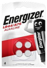 Energizer Energizer Alkalinske baterije LR44/A76, 4 kosi, napetost 1,5V, blister pakiranje