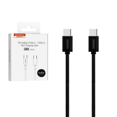 KEDO USB kabel USB-C To USB-C, 18W, 2A, 1.2m, črn