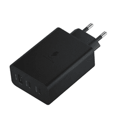 KEDO Polnilec USB + 2x Typ-C, PD, QC, 65W, črn