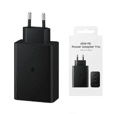 KEDO Polnilec USB + 2x Typ-C, PD, QC, 65W, črn