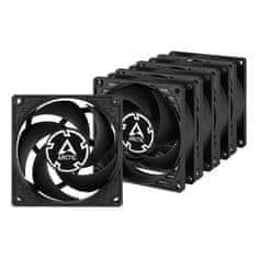 Arctic P8 PWM PST, 80x80x25 mm ventilator za ohišje, 3000 vrt/min, 4-pin, vrednostno pakiranje 5 kosov