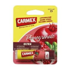 Carmex Ultra Moisturising Lip Balm Pomegranate SPF15 negovalen balzam v tubi z z okusom granatnega jabolka 4.25 g