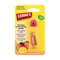 Carmex Peach Mango vlažilen balzam za ustnice z okusom breskve in manga 10 g