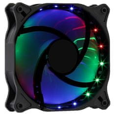 Aerocool Aerocool COSMO12FRGB 12cm Tiha LED RGB Računalniški Ventilator z Molex Povezavo, Črna