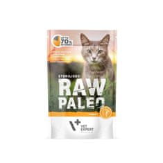 VetExpert RAW PALEO Sterilizirana mačja hrana z puranom - 100 g, brez zrn, brez glutena, za odrasle mačke z nagnjenjem k prekomerni teži