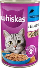 Whiskas Whiskas mokra hrana za mačke, 400 g - piščanec, govedina, losos, primerna za vse pasme, odrasle mačke, 24h dostava