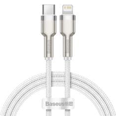 BASEUS USB-C Kabel za Lightning Baseus Cafule, 1m, 20W, Bele, Hitrost prenosa 480 Mb/s, Možnost hitro praznjenje