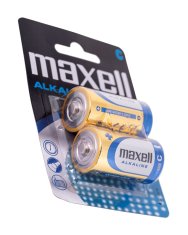 Maxell Alkalne baterije MAXELL LR14, 2 kosa - enkratna uporaba, 1.5 V, pakirane v blisterju