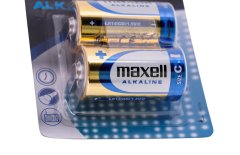 Maxell Alkalne baterije MAXELL LR14, 2 kosa - enkratna uporaba, 1.5 V, pakirane v blisterju