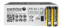 everActive Alkalne baterije everActive Industrial LR6 AA, škatla 40 kosov, 1.5 V, enkratna uporaba, 5 let trajnosti.