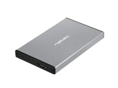 Natec NATEC Rhino Go 2.5" HDD ohišje (USB 3.0, srebrno, aluminij, do 4 TB, 6 Gbit/s)