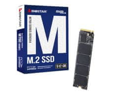 Biostar SSD Biostar M760 512GB NVMe M.2, 2800 MB/s branje, 1700 MB/s pisanje, PCIe Gen3x4, paket: škatla