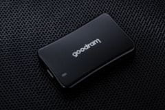 GoodRam Goodram 500 GB SSDPR-HX200 Zunanji SSD, USB Type-C, Črn, 900 MB/s Pisanje, 1500 MB/s Branje, Kovinski Ohišje