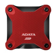 slomart ADATA SD620 1 TB Rdeči prenosni SSD – Zaščiten pred udarci, hitrost prenosa do 520 MB/s, USB 3.2 Gen 2