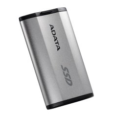 slomart ADATA SD810 1 TB Zunanji SSD, vodoodporen in prašnosleden, USB 3.2 Gen 2x2, črn/srebrn, 5-letna garancija