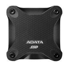 slomart ADATA SD620 512 GB zunanja naprava za shranjevanje, črna, odporna na udarce, USB 3.2 Gen 2, kompatibilna z več sistemi.