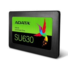 slomart ADATA ULTIMATE SU630 960 GB 2.5" SATA SSD, 3D2 QLC, do PC in prenosnih računalnikov, hitrost branja 520 MB/s