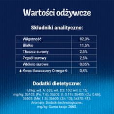 slomart Felix Fantastic Duo - mokra hrana za mačke z najboljšo ribjo mešanico, 4x85g (losos, sardelice, trska, postrv)