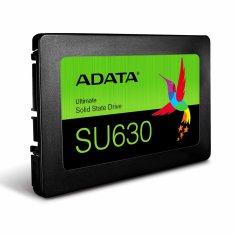 slomart ADATA Ultimate SU630 2,5" SSD 1,92 TB PCIe 3.0 QLC 3D NAND, 450 MB/s pisanja, 520 MB/s branja, certifikati RoHS, CE, FCC.