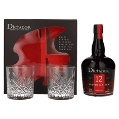 Dictador Rum 20 Y Solera + 2 kozarca + GB 0,7 l