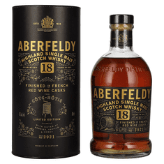 Aberfeldy Škotski whisky 18 YO Red Wine Casks COTE ROTIE + GB 0,7 l