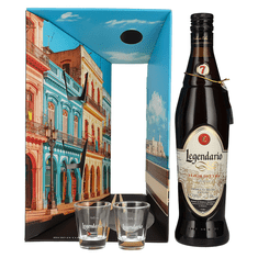 Legendario Rum Elixir 7y + 2 kozarca + GB 0,7 l