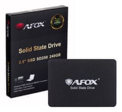 AFOX AFOX SSD 240GB TLC - visoka hitrost do 555 MB/s, 2.5", SATA III, zanesljivost in dolgo življenje komponent!