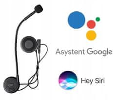 FreedConn Brezžični moto interkom FREEDCONN L1M, črn, Bluetooth 4.2, 6h pogovora, podpora za Apple Siri in Google Assistant