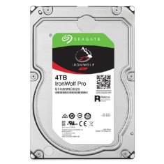 Seagate Seagate IronWolf Pro 4 TB 7200 RPM NAS HDD z 256 MB predpomnilnika, tišina 28 dB, zanesljivost 2 milijona ur