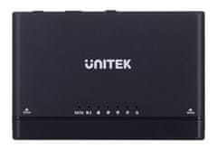 Unitek UNITEK S1222A USB 3.2 SATA 2,5/3,5' & M.2 PCIe/NVMe Črni Spremenjevalnik Spolov, 10 Gbit/s, Aluminijasti Material