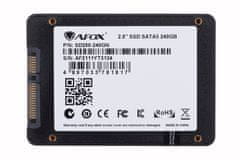 AFOX AFOX SSD 240GB TLC - visoka hitrost do 555 MB/s, 2.5", SATA III, zanesljivost in dolgo življenje komponent!