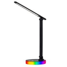 Dexxer 9W LED RGB touch namizna svetilka USB črna