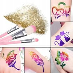 Dexxer Glitter tattoo komplet za izdelavo bleščečih tatujev 120 šablon