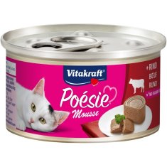 Vitakraft VITAKRAFT Poésie Mousse Govedina - mokra hrana za mačke, 85g, brez glutena, brez umetnih barvil, za odrasle mačke