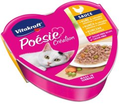 Vitakraft VITAKRAFT POESIE CREATION SOS piščanec/ zelenjava - mokra hrana za mačke, 85 g - brez soje, glutena in umetnih barvil