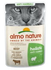 Almo Nature ALMO NATURE Wet Food za Mačke - Govedina 70g, Brez umetnih barvil, Zmanjšanje dlak v želodcu, Holistična prehrana