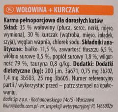 Animonda Animonda Carny mokra hrana za mačke, govedina s piščancem, za odrasle, 800 g - brez umetnih barvil, z vitamini