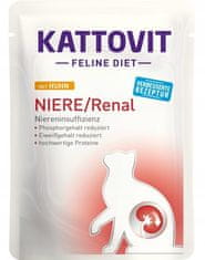 Kattovit KATTOVIT Feline Diet Niere/Renal - mokra hrana za mačke - 12 x 85 g - zaščita ledvic za odrasle mačke