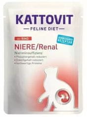 Kattovit KATTOVIT Feline Diet Niere/Renal - mokra hrana za mačke - 12 x 85 g - zaščita ledvic za odrasle mačke