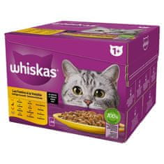 Whiskas WHISKAS Praznina z perutnino - mokra mačja hrana 24x85 g za odrasle mačke z naravnimi sestavinami