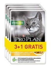 slomart PURINA Pro Plan Steriliziran piščanec - mokra hrana za mačke, 85g x 4 pakiranje, zdravje in sterilizacija