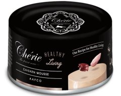 slomart CHERIE Mousse za mačke z piščancem - mokra hrana, brez zrn, brez glutena, 80g, za odrasle mačke vseh pasem