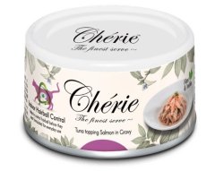 slomart CHERIE mešanica tuna in losos - mokra hrana za mačke - 80g, brez žit, podpora prebavi, zaščita pred dlakami