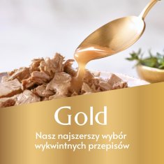 slomart PURINA Gourmet Gold Succulent Delights - Morska riba (85 g) - mokra hrana za mačke, brez konzervansov, za zdravo počutje