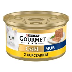 slomart Purina Nestle Gourmet Gold - mokra hrana za mačke s slastnim lososom in piščancem, 85 g - za odrasle mačke