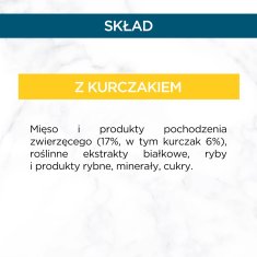 slomart PURINA Gourmet Perle s piščancem - mokra hrana za mačke, 85g, primerna za odrasle mačke vseh pasem