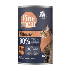 slomart PET REPUBLIC Fine Meat Goveja jed - mokra hrana za mačke, 400g, brez žit, brez glutena, primerno za odrasle mačke