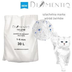 slomart DIAMENTIQ Neutral - Silikonski mačji stelja, 30 L - brezzračen, antibakterijski, hitro vpijajoč, ne prašljiv